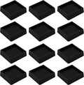 2.5X2.5 Rubber Caster Cups, Non Slip Furniture Pads, Anti-Slip Gripper by VOCOMO