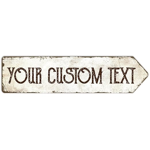 Rustic Custom Sign, Personalized Metal Signs, Gift by SigoSigns