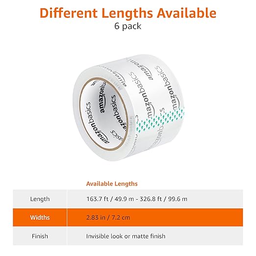 Amazon Basics Extra-Wide Packing Tape, Designed - Image 5