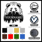 Custom Bear Metal Sign, Custom Bear Metal Wall Art Decor, Personalized Last - Image 4