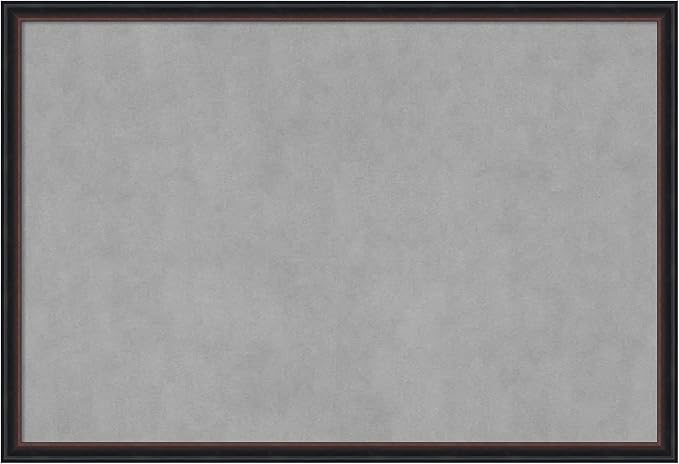 Amanti Art Black Framed Magnetic Board 26x38 Large Vision Board by AmantiArt