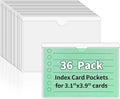 NIUBIER Storage Bin Labels, 36 Pack 3x3.5 Inches Index Card Holder, Removable by NIUBIER