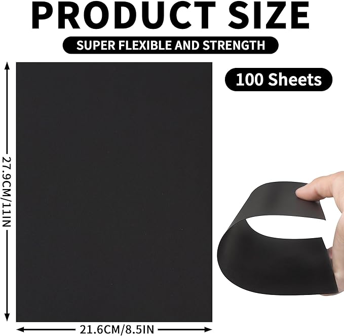 100 Sheets Black Cardstock - Image 2