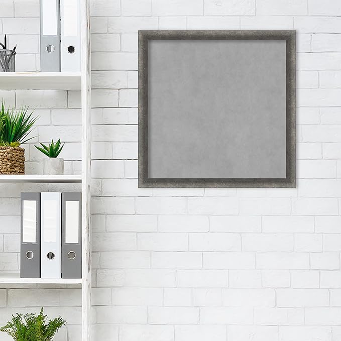 Amanti Art Grey Framed Magnetic Board 22x22 Medium Vision Board - Image 5