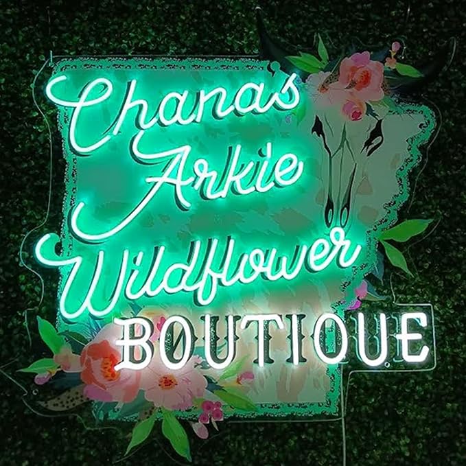 Custom Neon Sign Logo, Personalized LED Shop Name Logo Sign - Image 8
