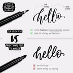 Craft 'n' Beyond Calligraphy Brush Pens Pack of 3 Small, Medium and Large - Image 2
