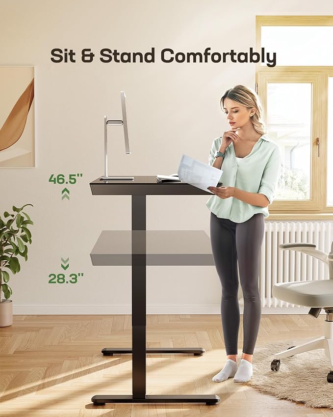 Marsail Glass Standing Desk - Image 7