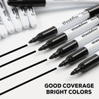 cloudriver Black Permanent Markers Fine Tip, 60 Packs Permanent Markers Bulk - Image 5