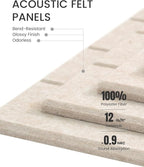 Fluxynara Felt Bulletin Board Tiles Large 48" x 36" Cork Board Alternative-12 - Image 4