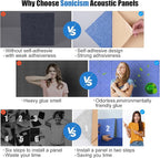 Sonicism 12 Pack X-Lined Acoustic Panels - Image 3
