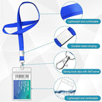 12 Pack Cruise Lanyard with ID Card Holder Colorful Lanyard with Waterproof ID - Image 3