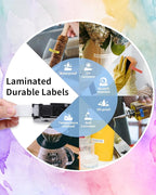 P Touch Label Maker Tape 12mm 0.47 Inch Laminated White/Black/Red/Blue/Yellow - Image 6