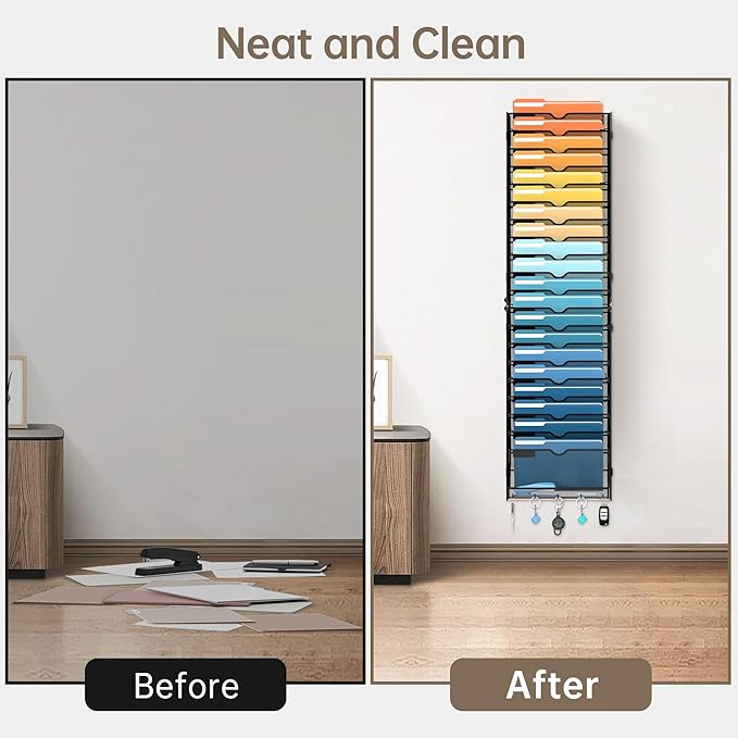 SUPEASY 21-Tier Wall File Holder Organizer - Image 7