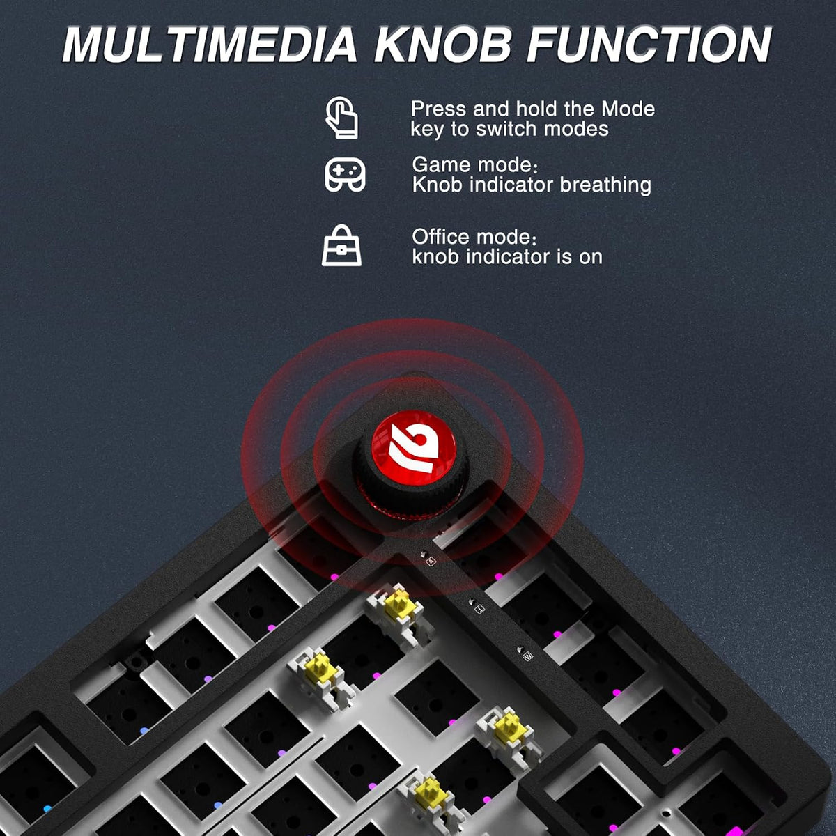 LEOBOG Hi75C Pro Wireless Mechanical Keyboard Kit – Aluminum Alloy 75%