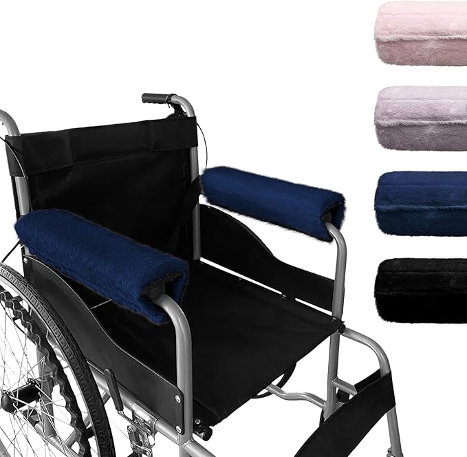 SPRING SEAON Wheelchair Armrest Covers 2 Pack Soft Memory Foam Wheelchair by SPRINGSEAON