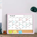 Dry Erase Calendar Cork Board Combo, 18x24 Inches Calendar Whiteboard - Image 8