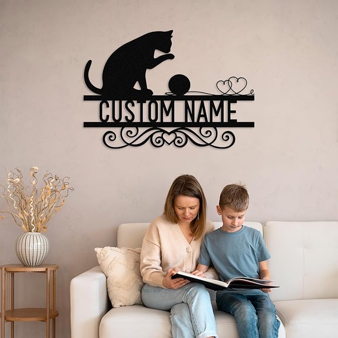 Dyoart Personalized Cat Metal Signs - Image 3