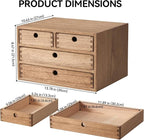 Kirigen Wood Desktop Storage Cabinet/Workspace Document Office necessity - Image 3