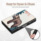 BWEGRHE Slim Credit Card Holder, Sloth RFID Blocking Metal Wallet - Image 6