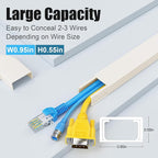 Yecaye Cord Hider, 113in Medium Cord Covers - Image 2