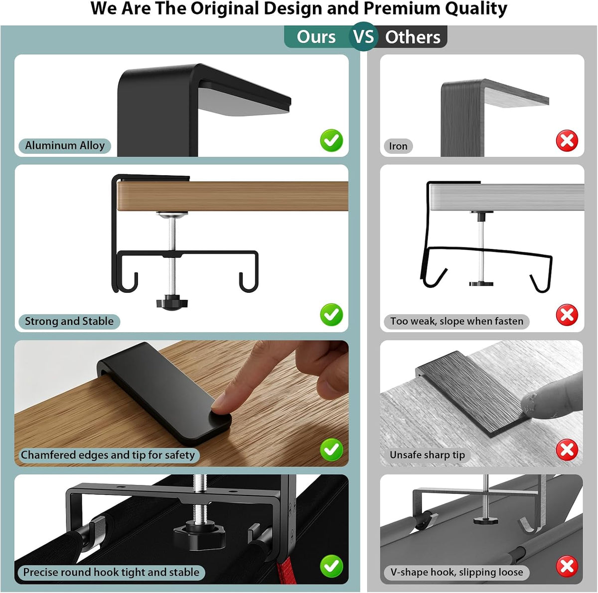 Univivi No Drill Under Desk Cable Management Tray, 28 inch Cable Management