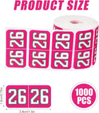 1000pcs 2026 Year Stickers, 3/4x1-1/2 Inch 26 Year Colored Self-Adhesive - Image 2