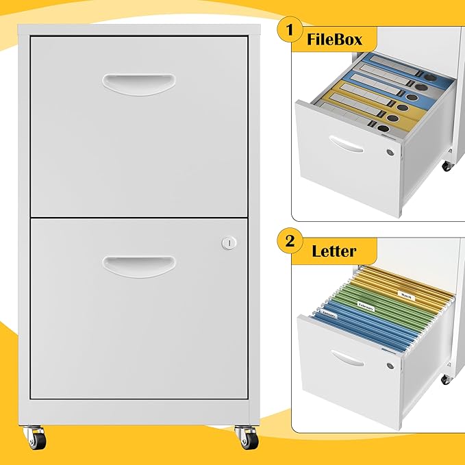 SteeLoong 2 Drawer File Cabinet - Image 7