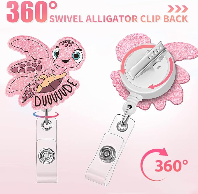 Aoryalps DUUUUUDE Retractable Badge Reel Holder Retractable - Image 4