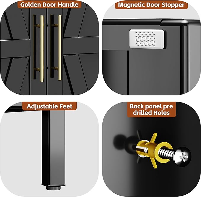 SUPEER Metal Wardrobe Cabinet - Image 4
