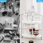 FSyueyun 2-Tier Corner Bathroom Counter Organizer, Tool-Less Installation - Image 5