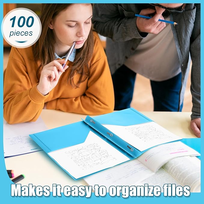 Lincia 100 Pcs Plastic Folders - Image 5