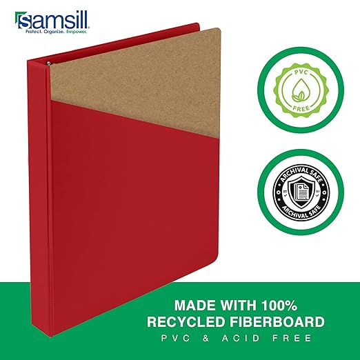 Samsill 3 Inch 3 Ring Binders, Made in USA, Economy Round Ring, 550 Sheet - Image 5