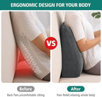 TANYOO Back Support Pillow for Recliner Soft Dual Layer Lumbar Support Pillow - Image 3
