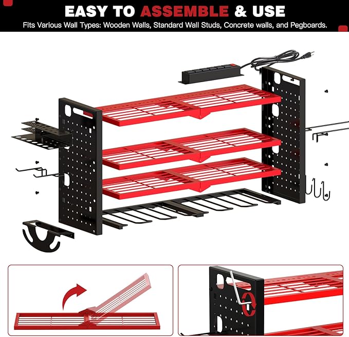 NattyDot Power Tool Organizer Wall Mount - Image 7