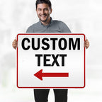 Custom Arrow Directional Sign, Left Arrow, 24x30 Inches, 3M EGP Reflective - Image 2