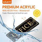 ASAVI “OFFICE” Acrylic Door Sign – Waterproof & Fade-Resistant Office Label - Image 3