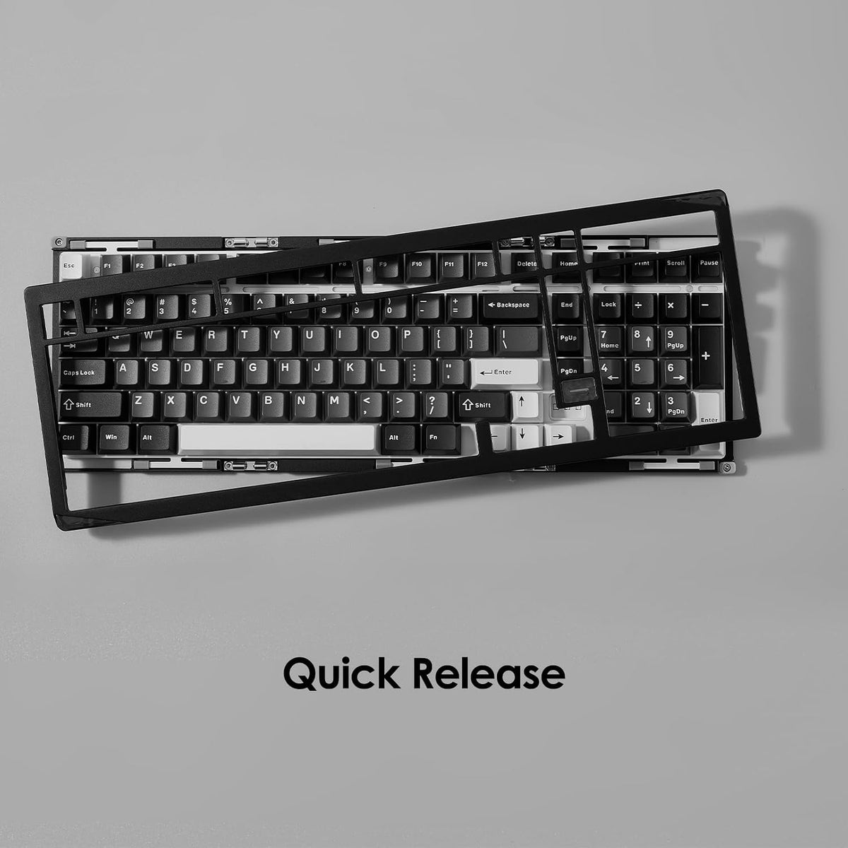 Akko Gem 02 QMK/VIA Aluminum Mechanical Keyboard Tri-Mode RGB Hot-swappable W...