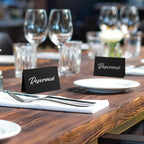 10 Pack Black Reserved Table Signs - Image 4