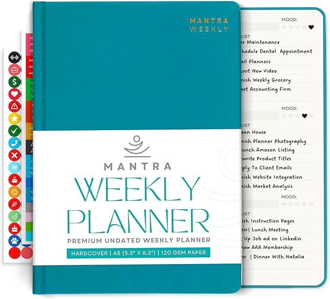 Mantra Planner 2026 Planner, Daily Journal & Gratitude Journal All-In-One by MantraPlanner