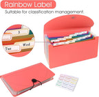 2 Pack 13 Pockets A6 Mini Coupon Organizer Wallet, Expandable Accordion File - Image 4