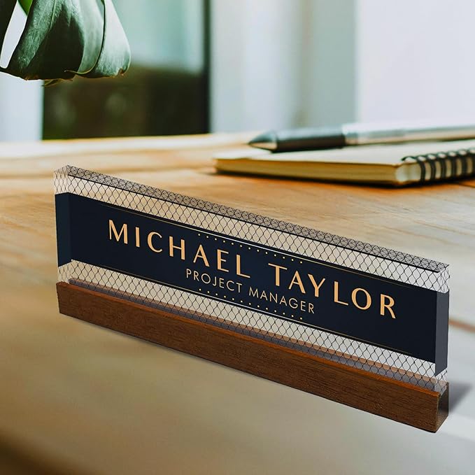 Artblox Personalized Office Desk Name Plate - Image 3