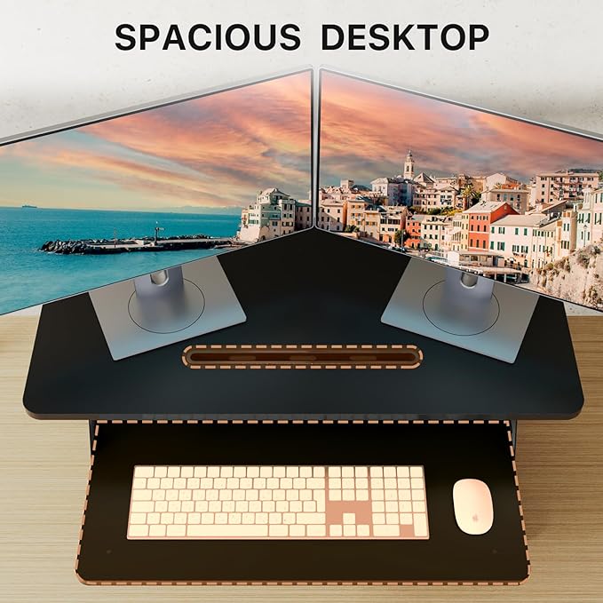 JOY worker Standing Desk Converter, Desktop Workstation Riser - Image 4