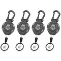 MNGARISTA 4-Pack Retractable Keychain, Heavy Duty Carabiner Badge Holder by MNGARISTA