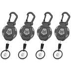 MNGARISTA 4-Pack Retractable Keychain, Heavy Duty Carabiner Badge Holder by MNGARISTA