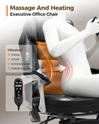 colamy big and tall massage & heat office, close-up detail