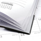 2027 Desk Calendar - 12 Months Calendar from January 2027 to December 2027 | 12 Months Calendar Pad with Black Corner Protectors, 17" x 12", Large Ruled Blocks, Large Office Desk Top Calendar