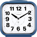 Tinload 5.5" Large No Ticking Analog Alarm Clock, Silent Readable by Tinload