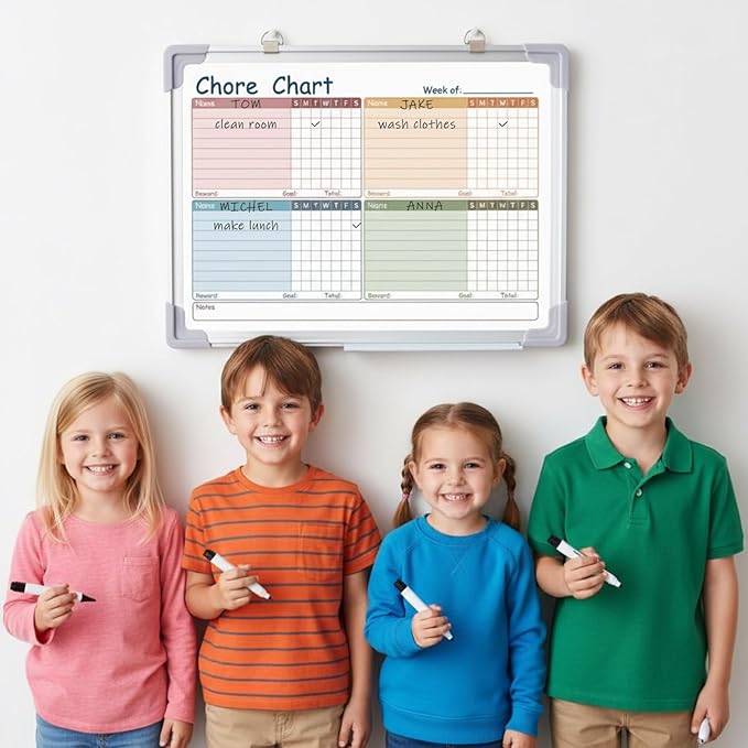 Lincia Magnetic Dry Erase Chore Chart Board - Image 4