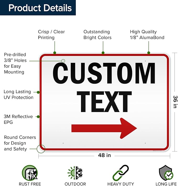 Custom Arrow and Directional Sign by My Sign Center - Image 6