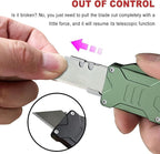 Caressolove Switch Blades Knife Push Button, Aviation Aluminum EDC Box Cutter - Image 6